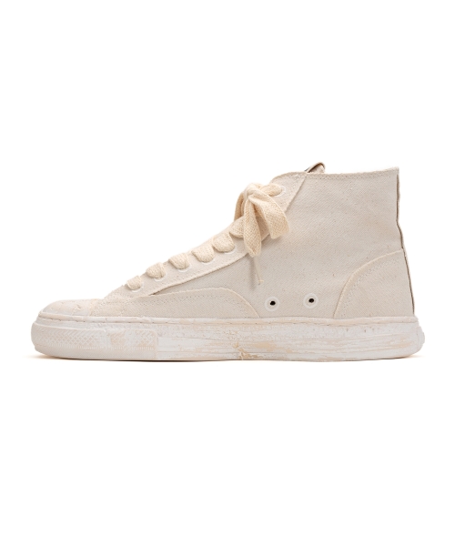 PAST Sole Over-dyed Canvas High-top Sneaker