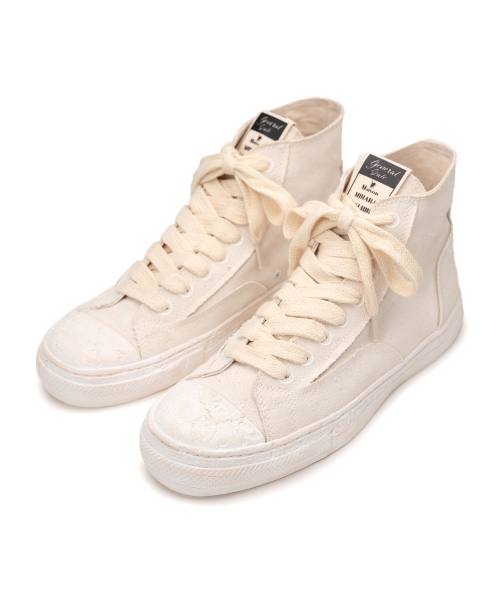 PAST Sole Over-dyed Canvas High-top Sneaker