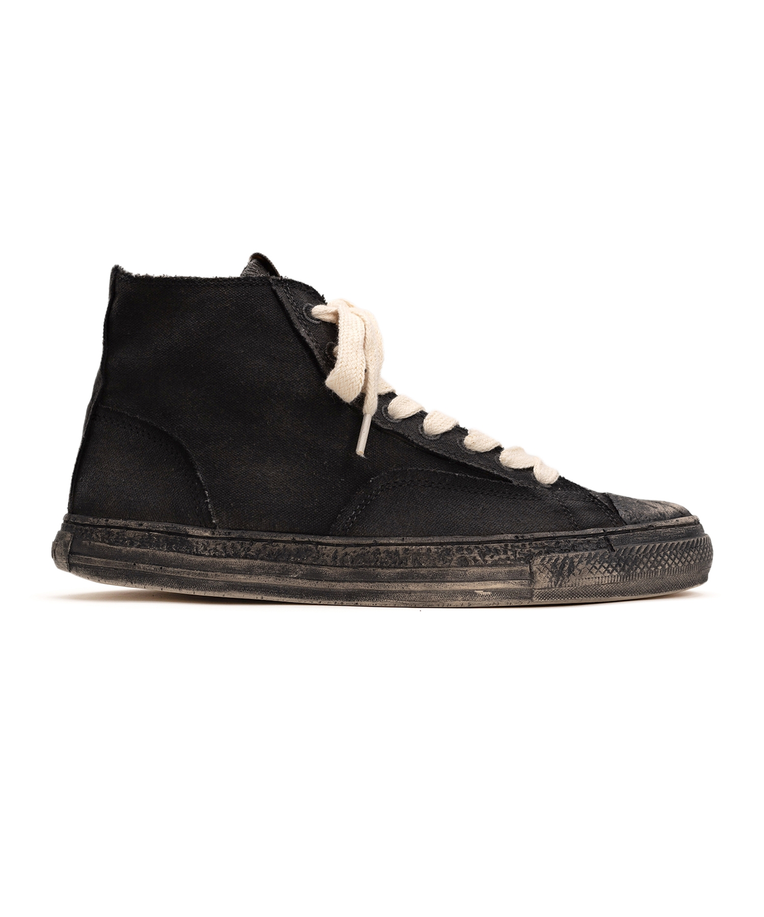 PAST Sole Over-dyed Canvas High-top Sneaker