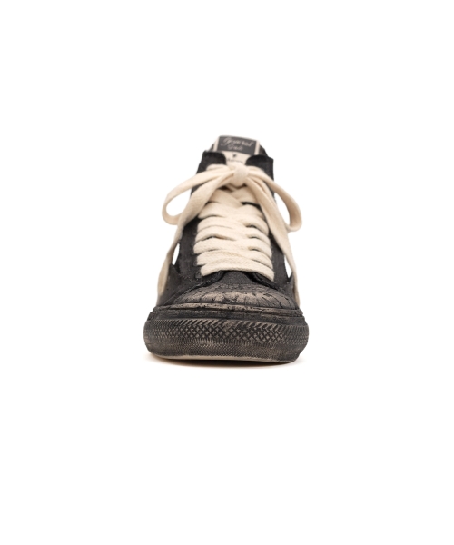 PAST Sole Over-dyed Canvas High-top Sneaker