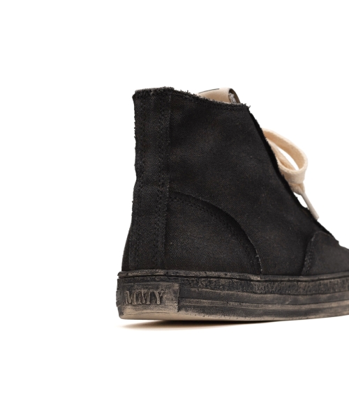 PAST Sole Over-dyed Canvas High-top Sneaker