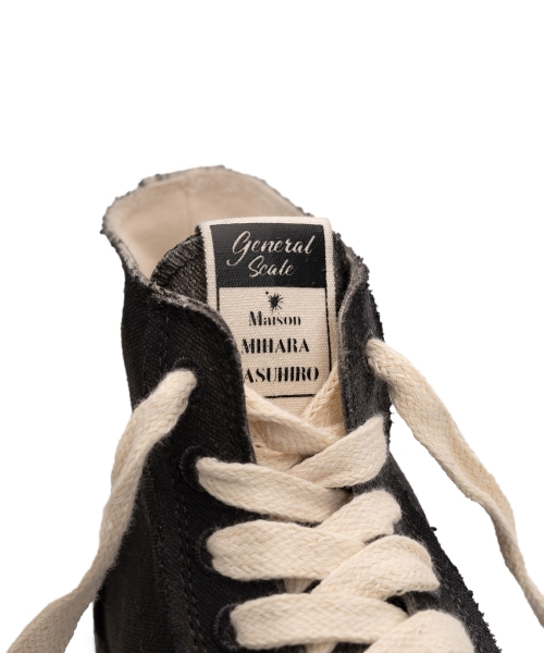 PAST Sole Over-dyed Canvas High-top Sneaker