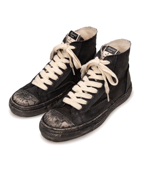 PAST Sole Over-dyed Canvas High-top Sneaker