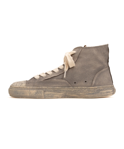 PAST Sole Over-dyed Canvas High-top Sneaker