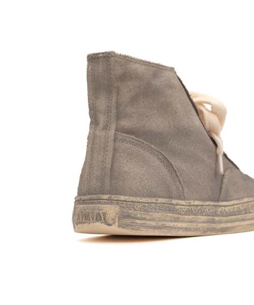 PAST Sole Over-dyed Canvas High-top Sneaker