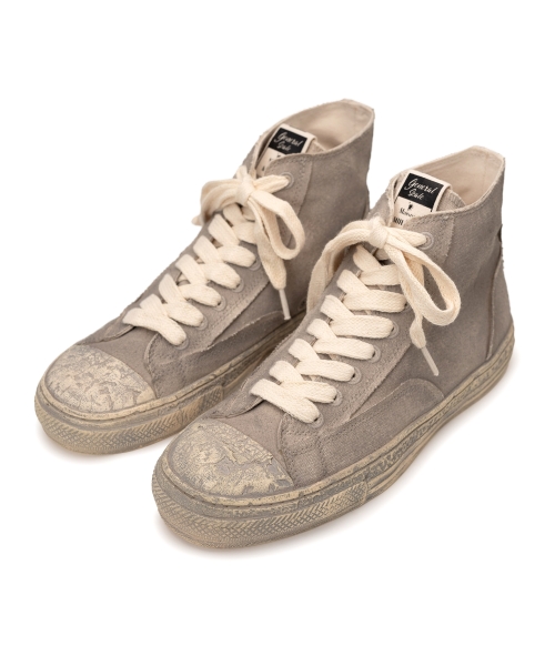 PAST Sole Over-dyed Canvas High-top Sneaker