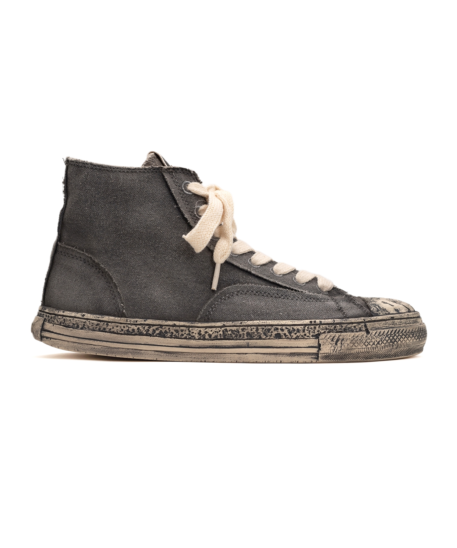 PAST Sole Over-dyed Canvas High-top Sneaker