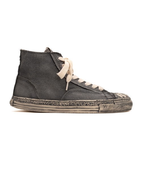 PAST Sole Over-dyed Canvas High-top Sneaker