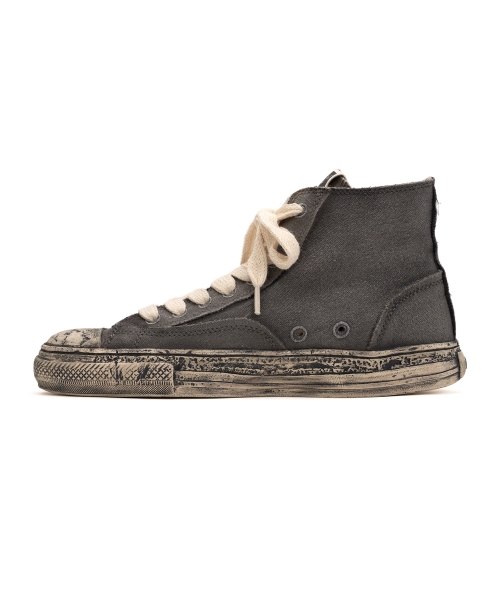 PAST Sole Over-dyed Canvas High-top Sneaker