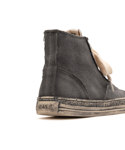 PAST Sole Over-dyed Canvas High-top Sneaker