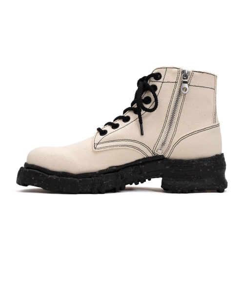 Vintage-like Sole Canvas Boots