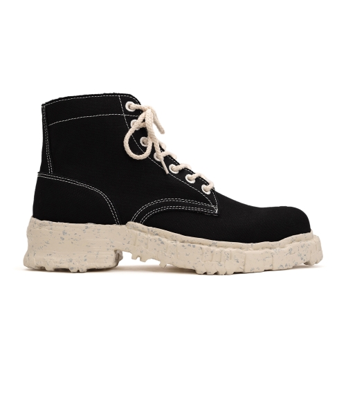 Vintage-like Sole Canvas Boots