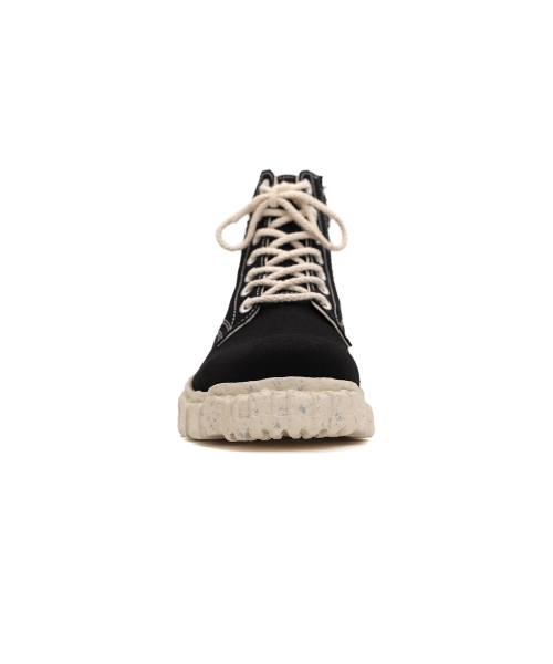 Vintage-like Sole Canvas Boots