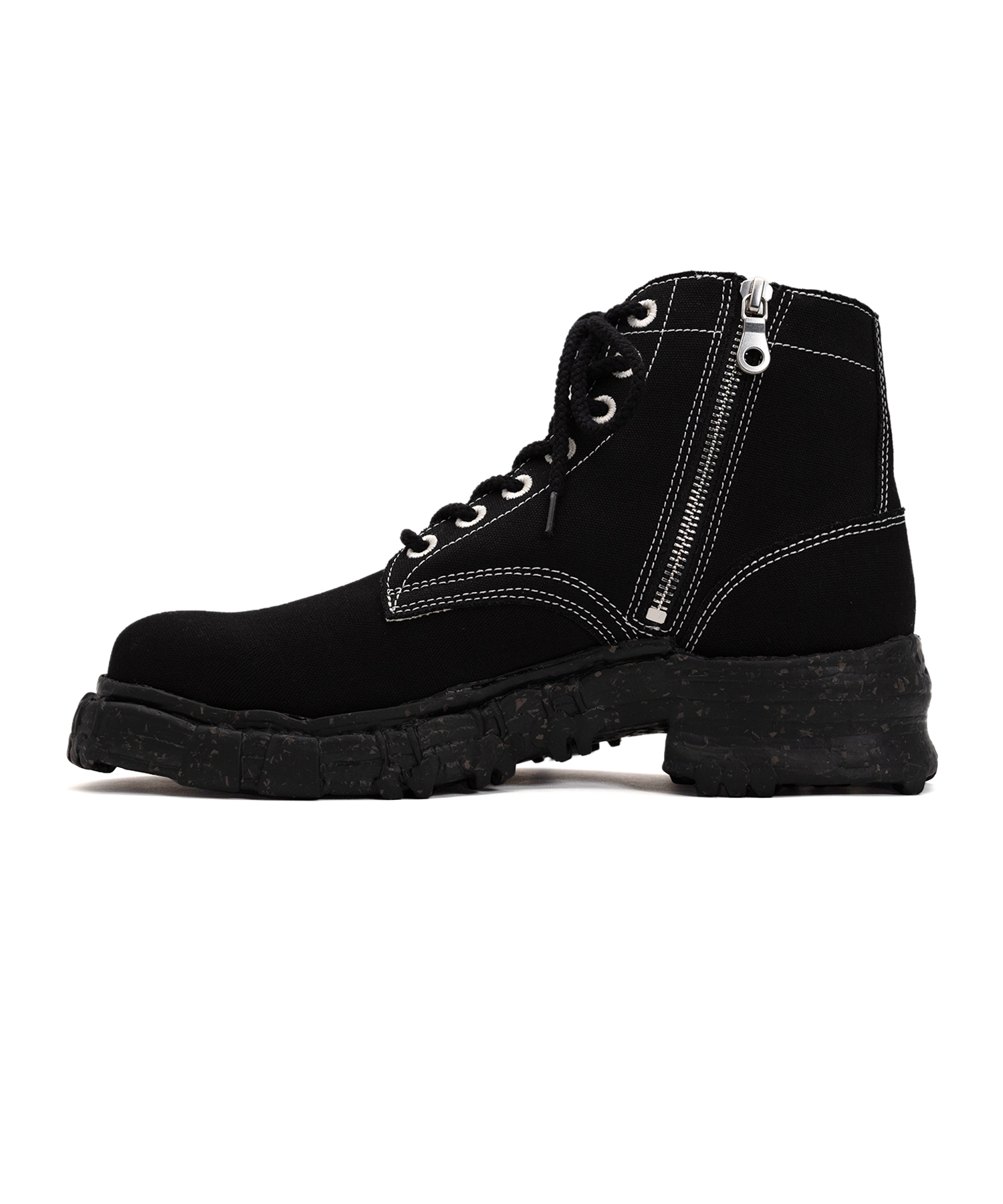 Vintage-like Sole Canvas Boots