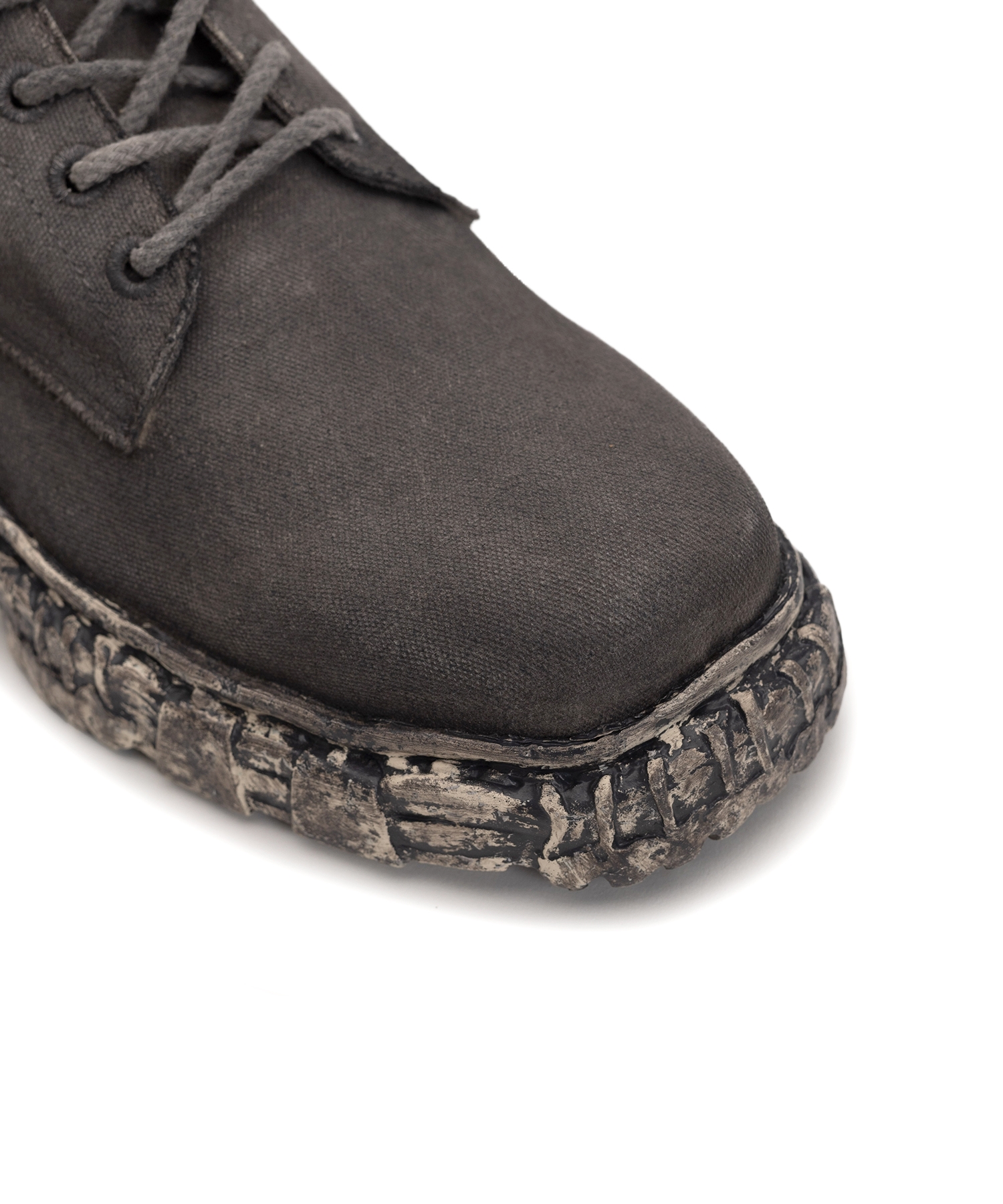 Vintage-like Sole Over-dyed Canvas Boots