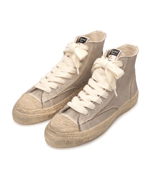 "ROY" PAST Sole Canvas Smudged Throughout High-top Sneaker