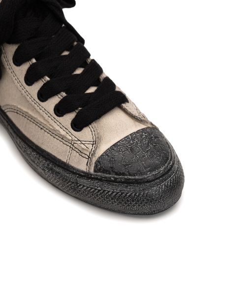 "ROY" PAST Sole Canvas Smudged Throughout High-top Sneaker