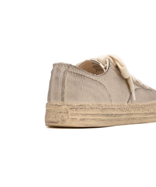 "ROY" PAST Sole Canvas Smudged Throughout Low-Top Sneaker