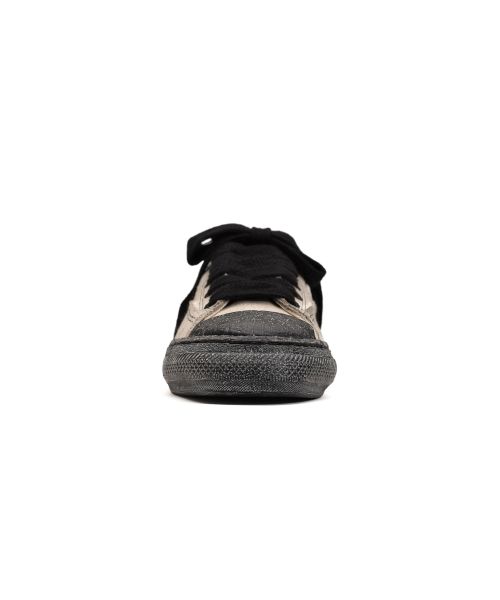 "ROY" PAST Sole Canvas Smudged Throughout Low-Top Sneaker