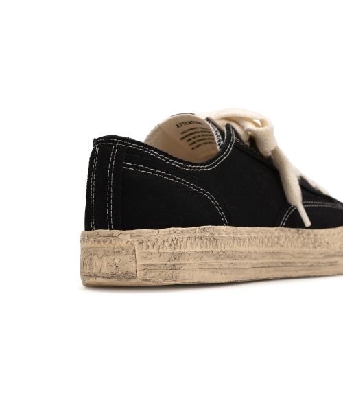 "ROY" PAST Sole Canvas Smudged Throughout Low-Top Sneaker