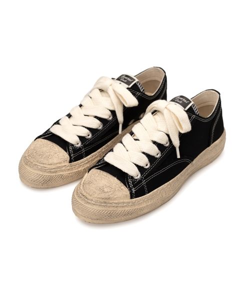 "ROY" PAST Sole Canvas Smudged Throughout Low-Top Sneaker