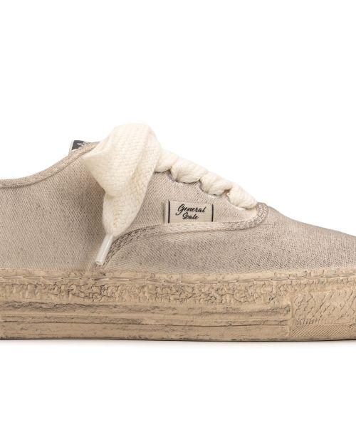 "KIEFER" PAST Sole Canvas Smudged Throughout Low-Top Sneaker