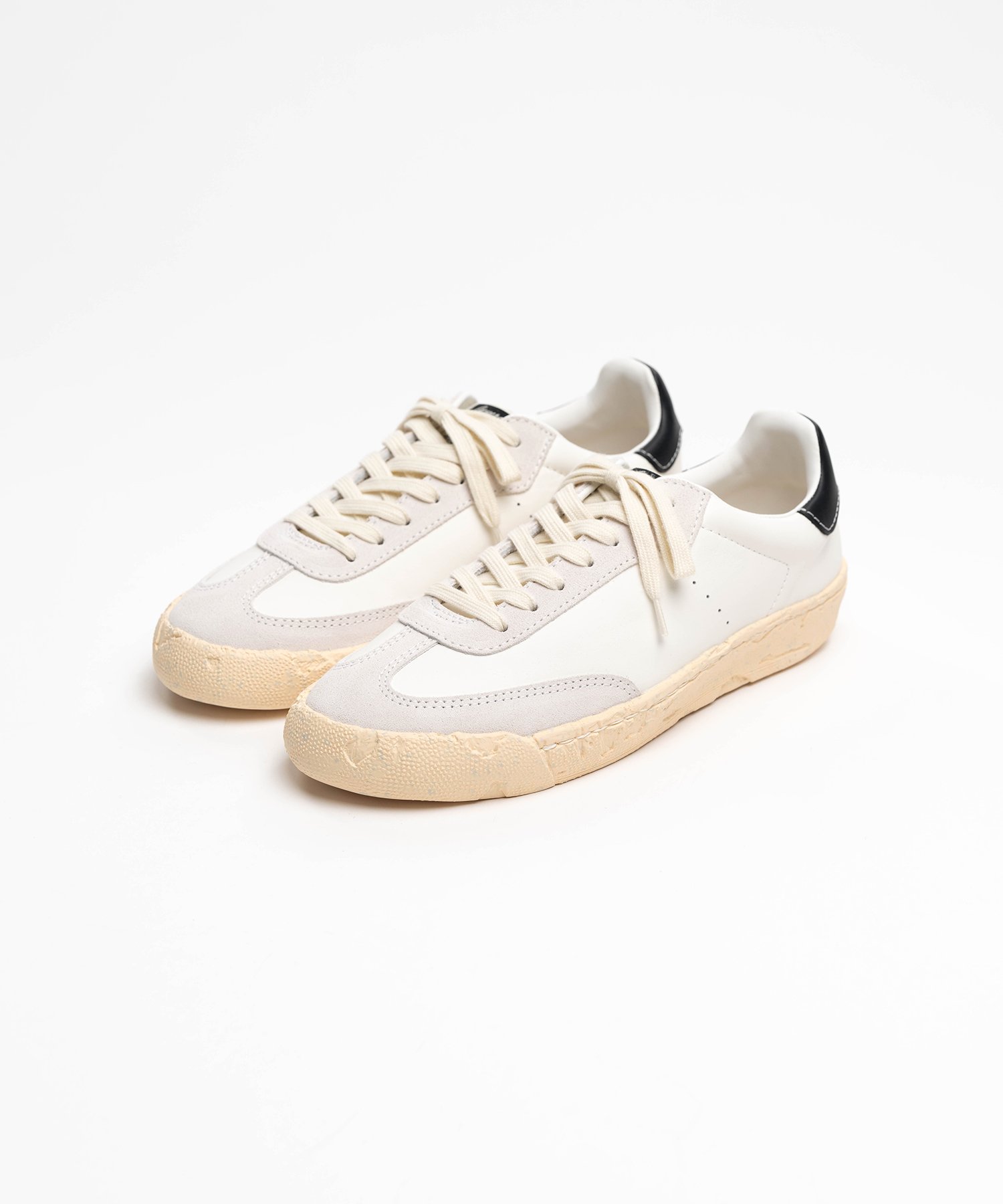 "FRANCIS" PAST Sole Mixed Material Low-Top Sneakers