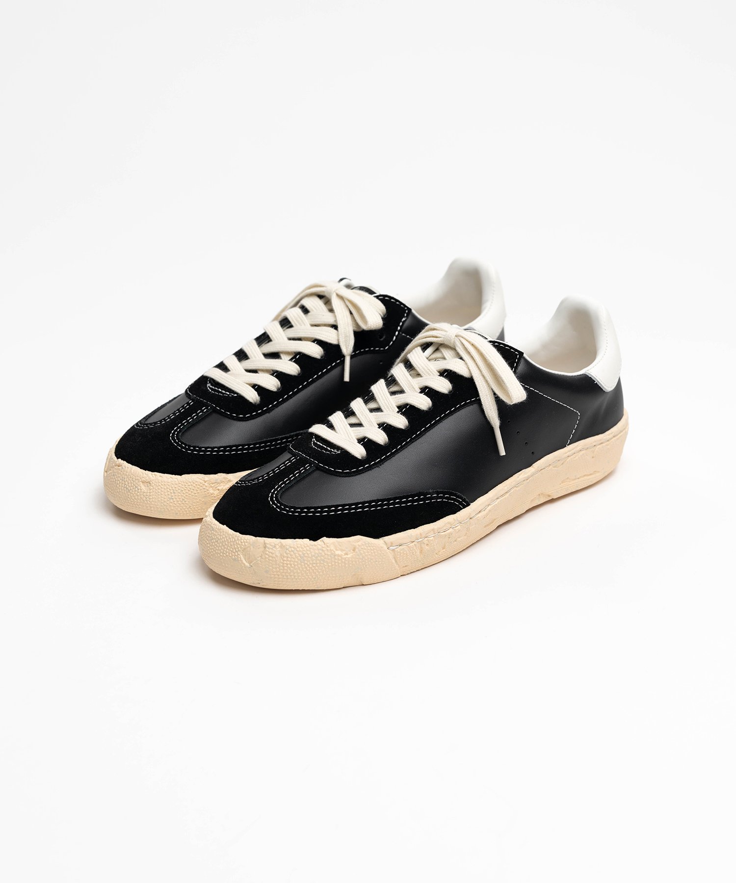 "FRANCIS" PAST Sole Mixed Material Low-Top Sneakers