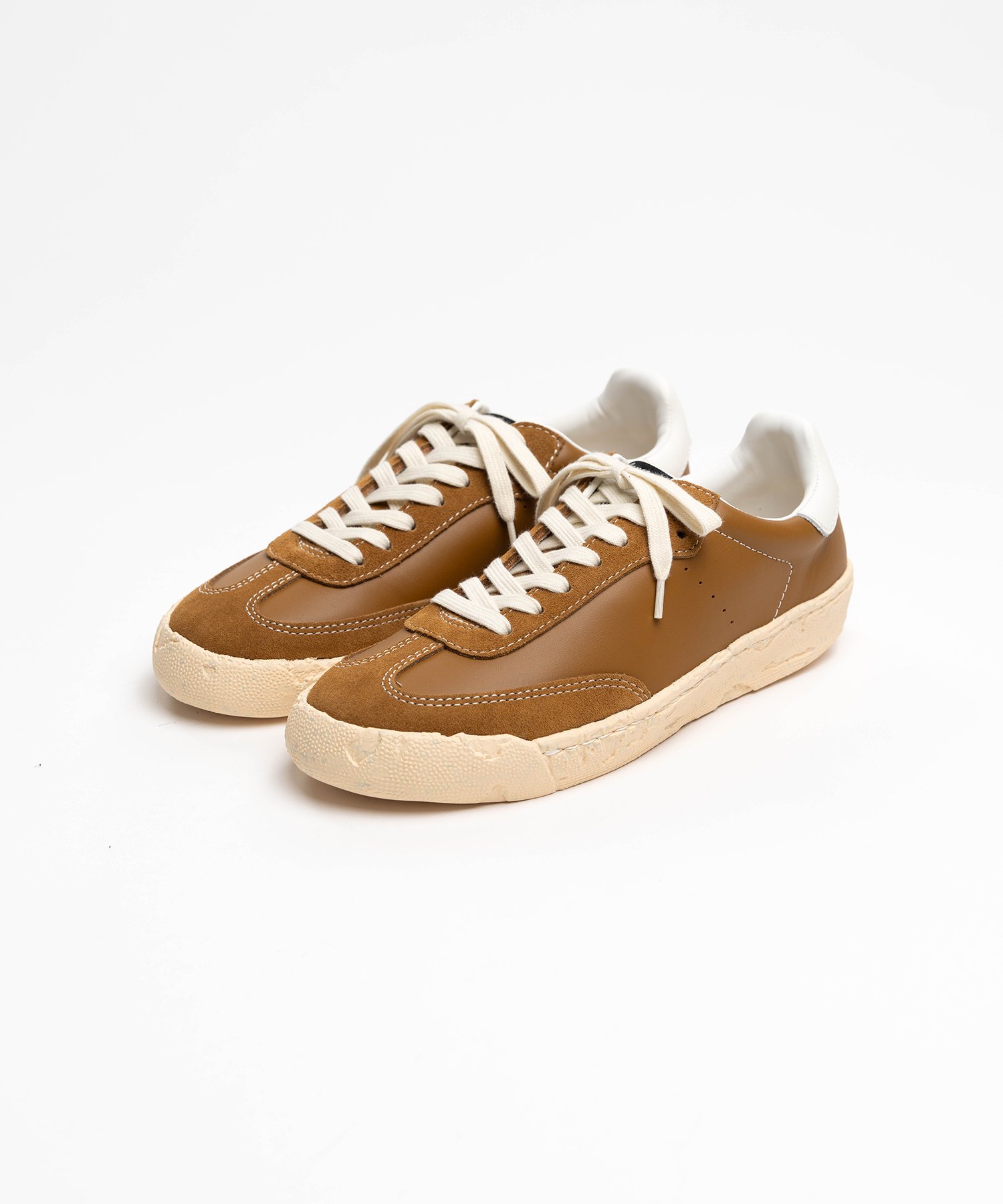 "FRANCIS" PAST Sole Mixed Material Low-Top Sneakers