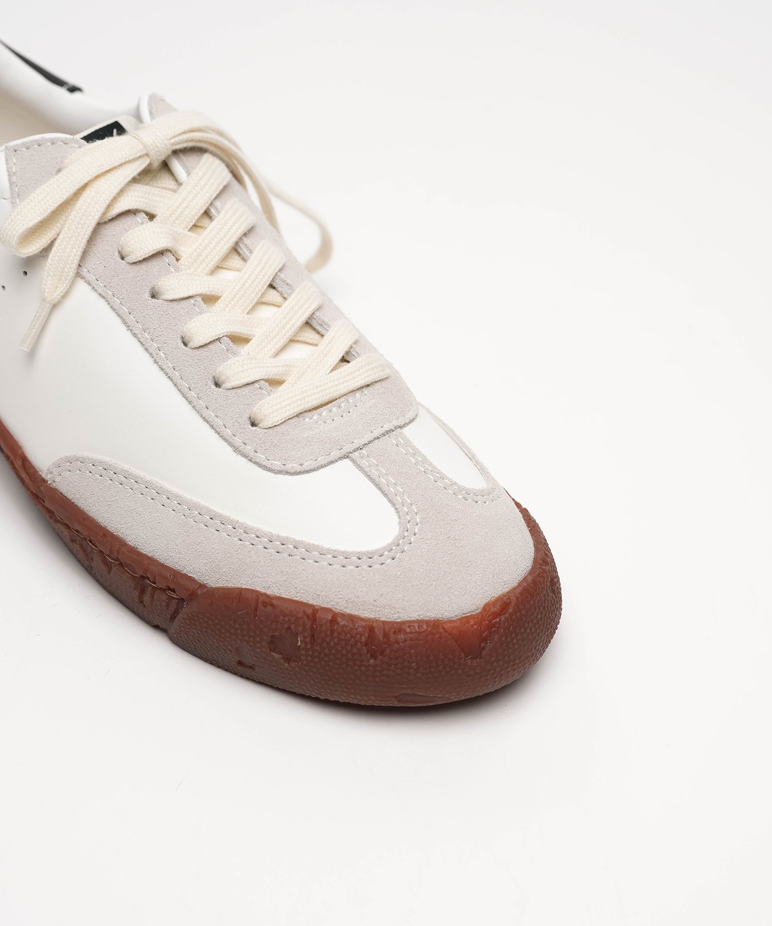 "FRANCIS" PAST Sole Brown Edge Mixed Material  Low-Top Sneakers