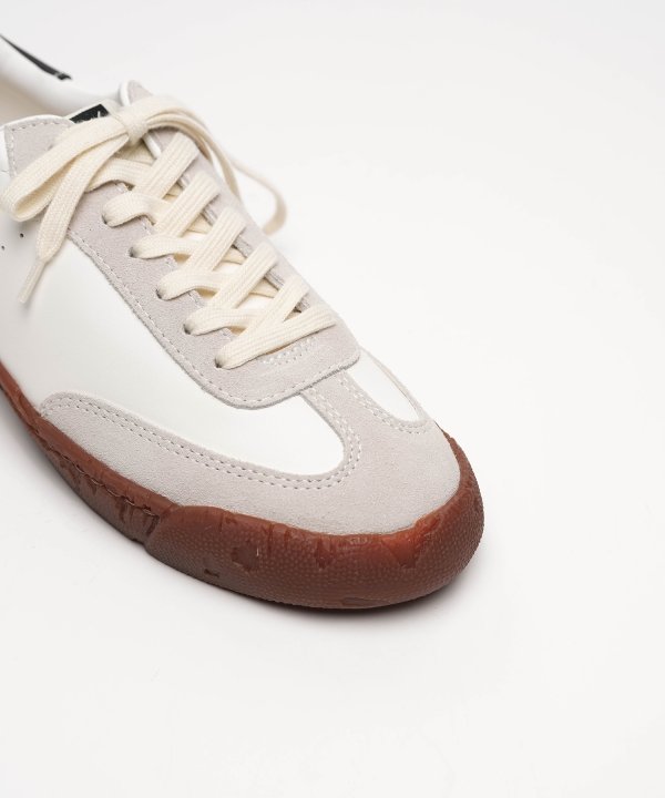 "FRANCIS" PAST Sole Brown Edge Mixed Material  Low-Top Sneakers