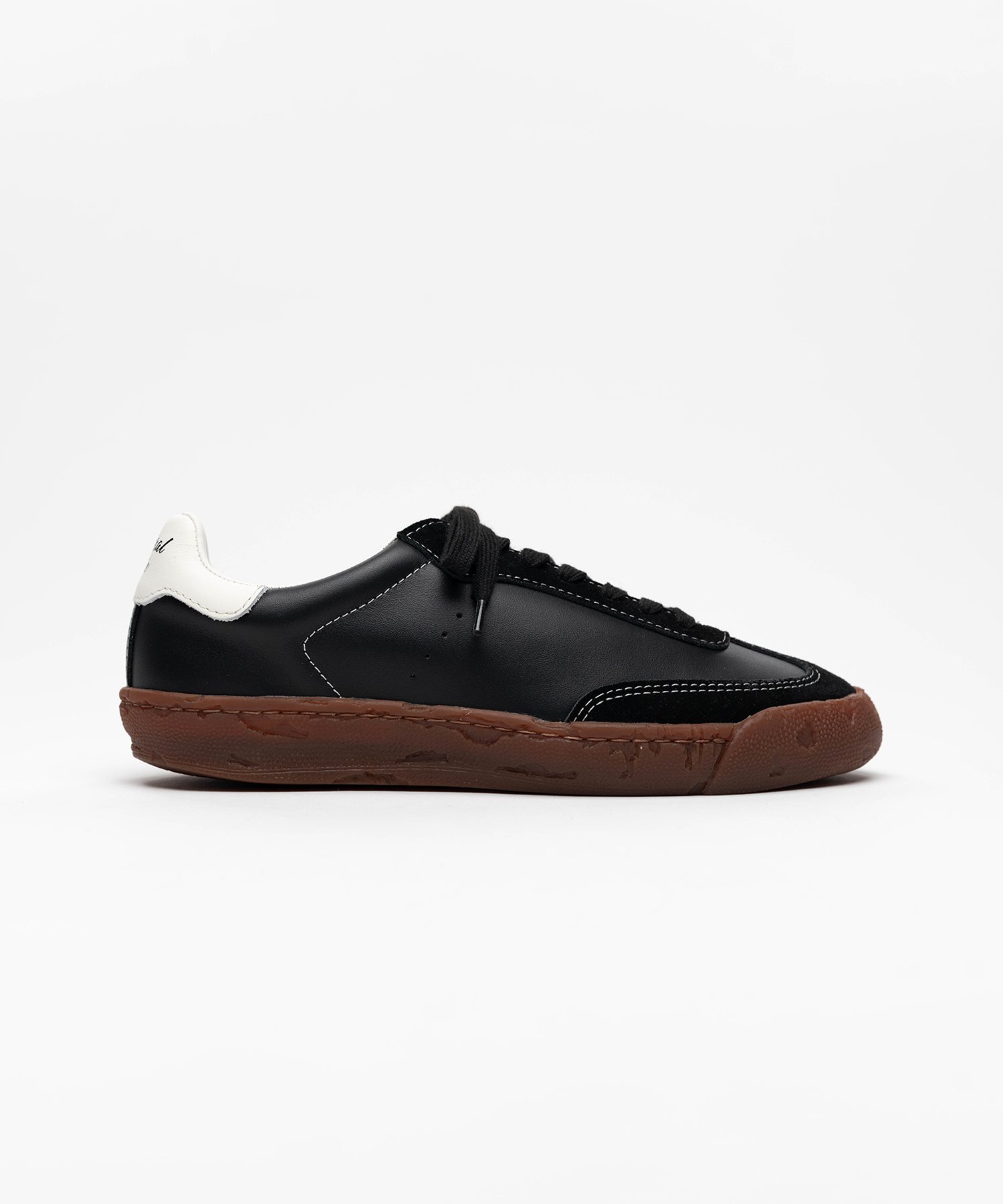 "FRANCIS" PAST Sole Brown Edge Mixed Material  Low-Top Sneakers