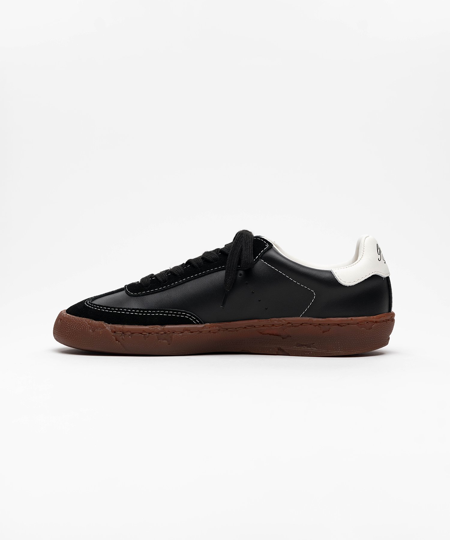 "FRANCIS" PAST Sole Brown Edge Mixed Material  Low-Top Sneakers