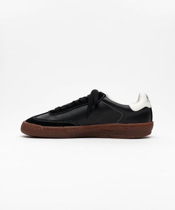 "FRANCIS" PAST Sole Brown Edge Mixed Material  Low-Top Sneakers