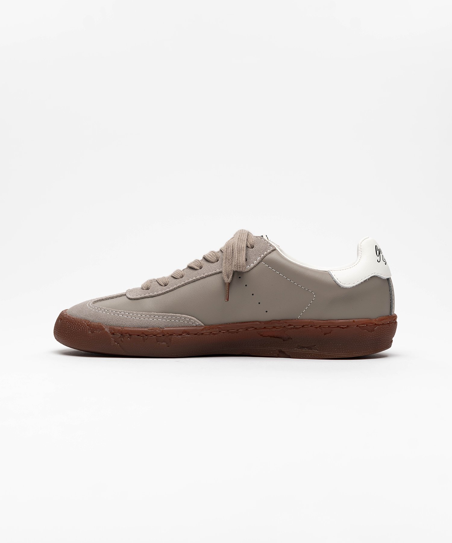 "FRANCIS" PAST Sole Brown Edge Mixed Material  Low-Top Sneakers