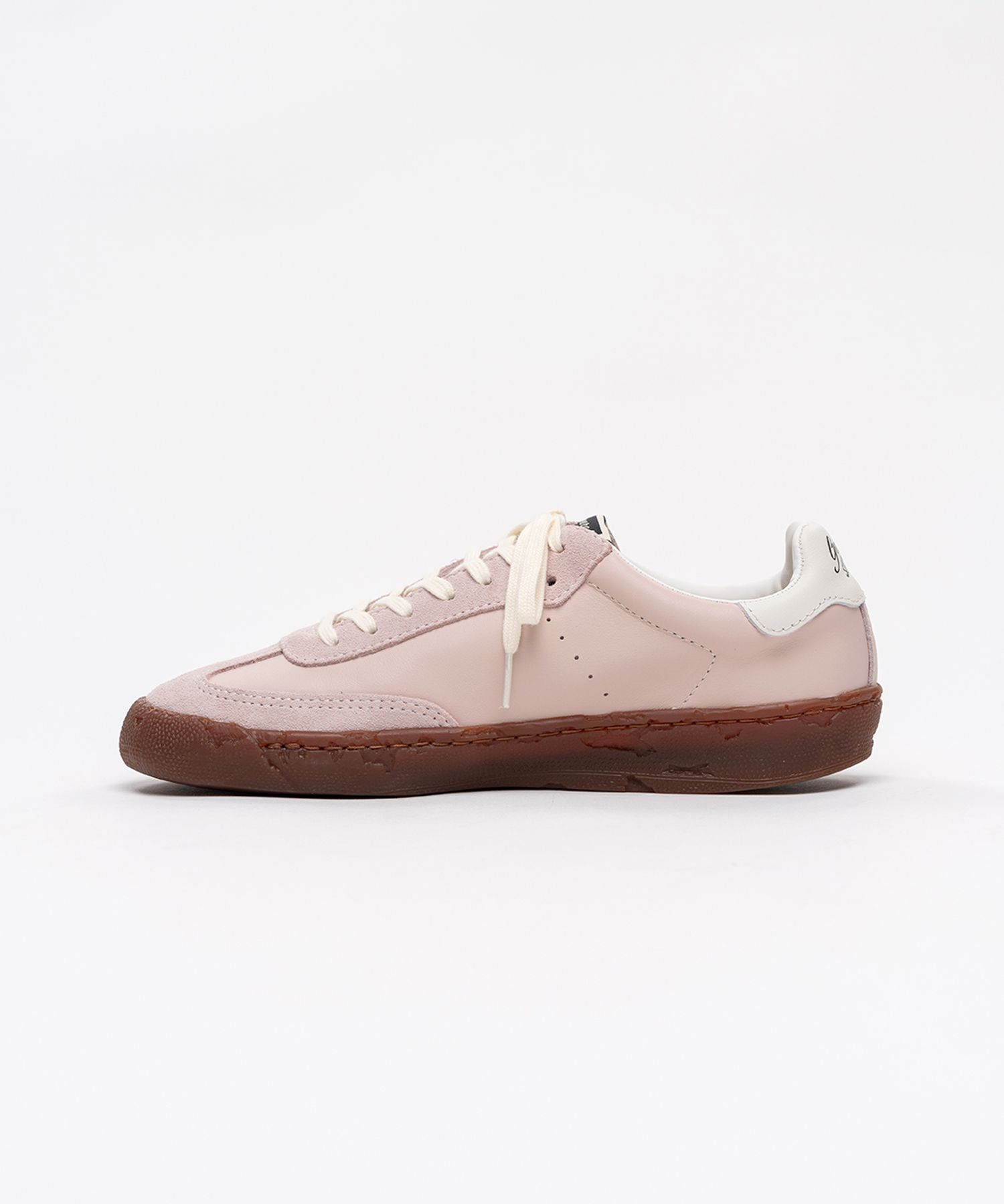 "FRANCIS" PAST Sole Brown Edge Mixed Material  Low-Top Sneakers