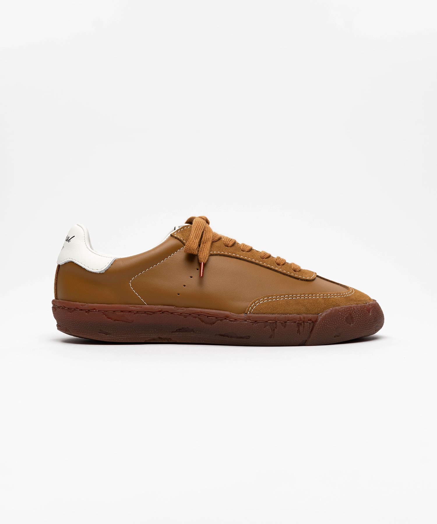 "FRANCIS" PAST Sole Brown Edge Mixed Material  Low-Top Sneakers