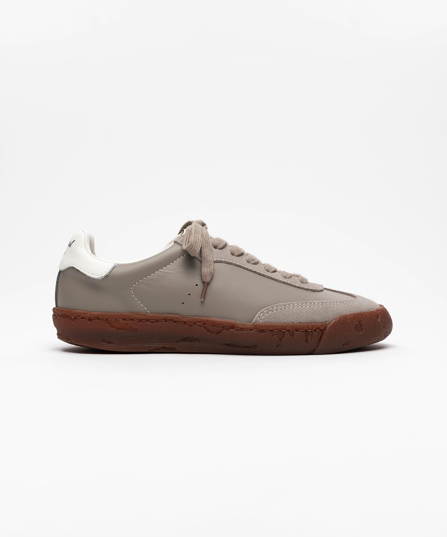 "FRANCIS" PAST Sole Brown Edge Mixed Material  Low-Top Sneakers