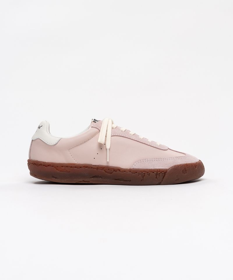 "FRANCIS" PAST Sole Brown Edge Mixed Material  Low-Top Sneakers