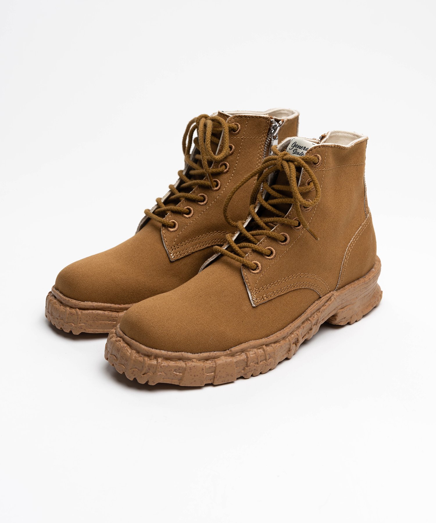 "JOSEPH" Vintage-like Sole Canvas Boots