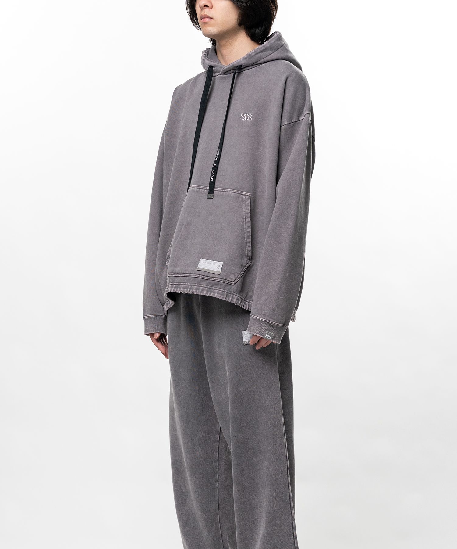 S.O.S Cotton Fleece Used Wash Hoodie