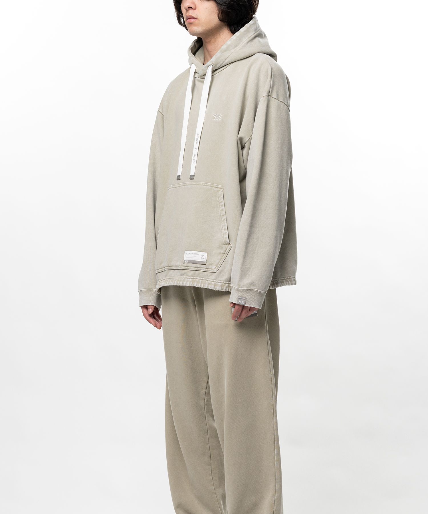 S.O.S Cotton Fleece Used Wash Hoodie