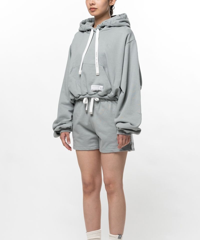 S.O.S Cotton Cropped Fleece Hoodie