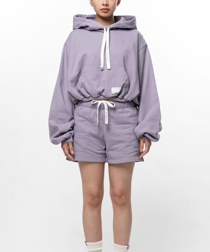 S.O.S Cotton Cropped Fleece Hoodie