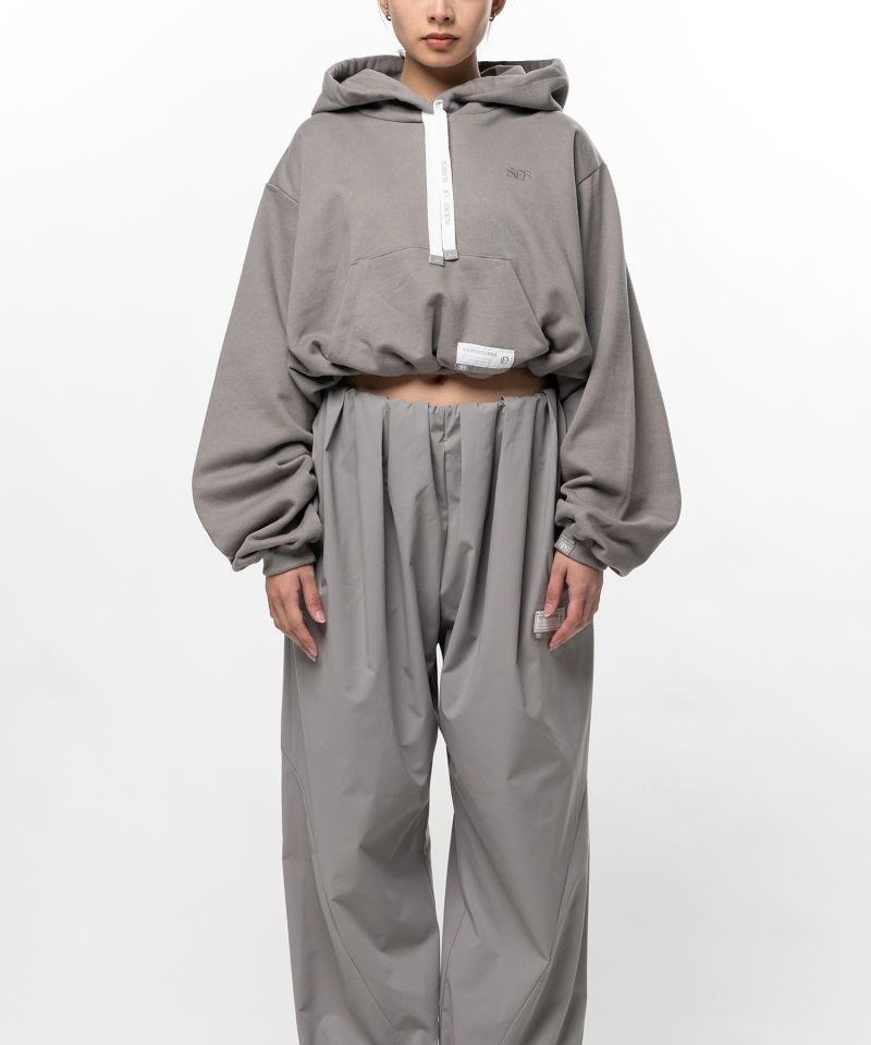 S.O.S Cotton Cropped Fleece Hoodie