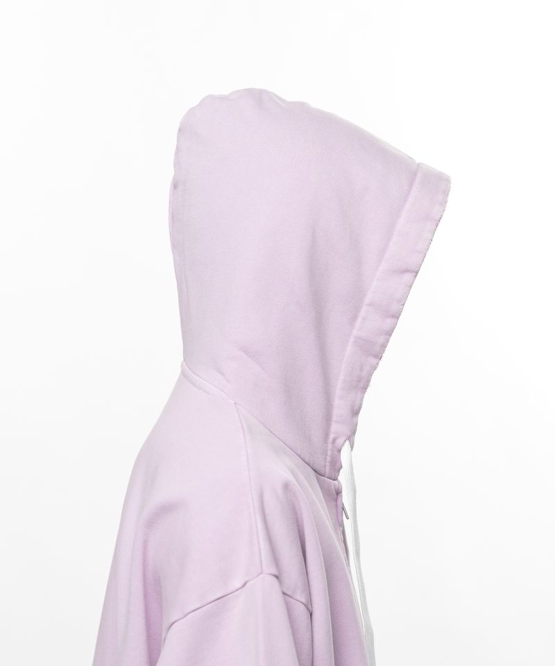 S.O.S Cotton Fleece Used Wash Zip-up Hoodie