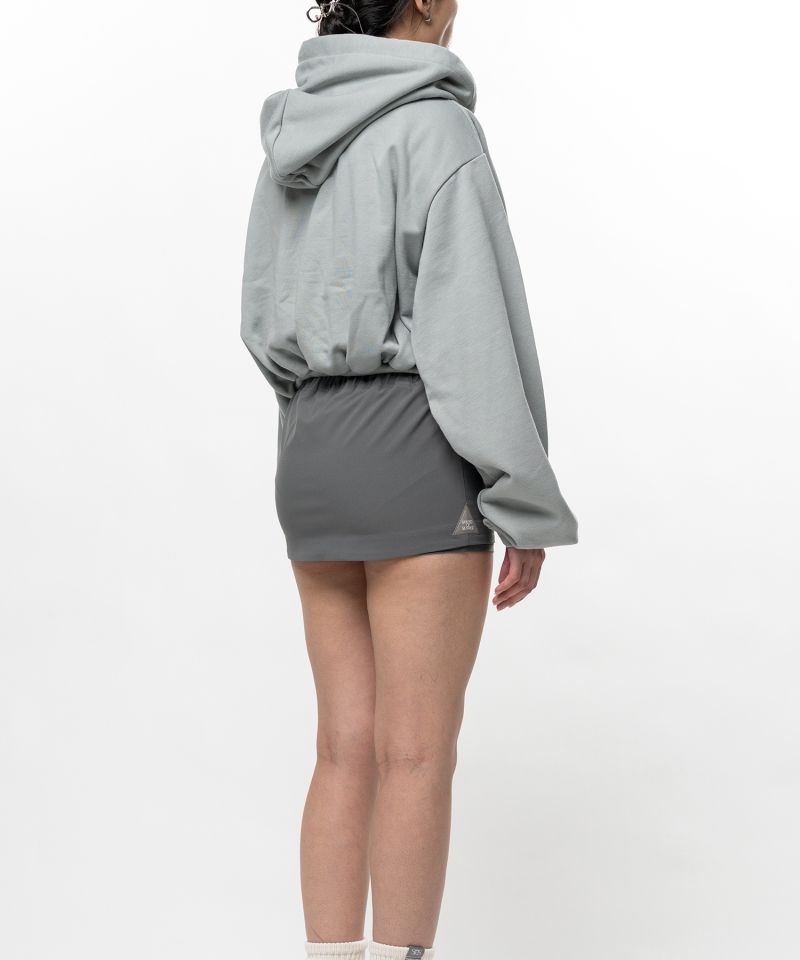 S.O.S Cotton Fleece Cropped Zip-up Hoodie
