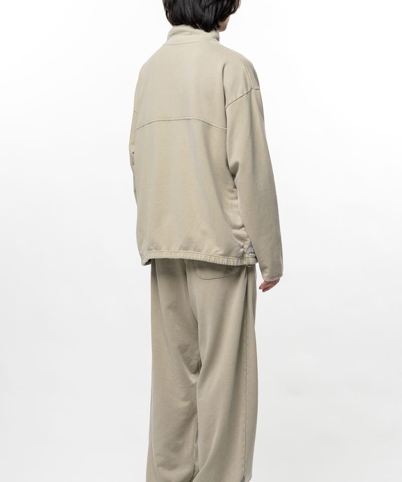 S.O.S Cotton Fleece Used Wash Half Snap Sweatshirt
