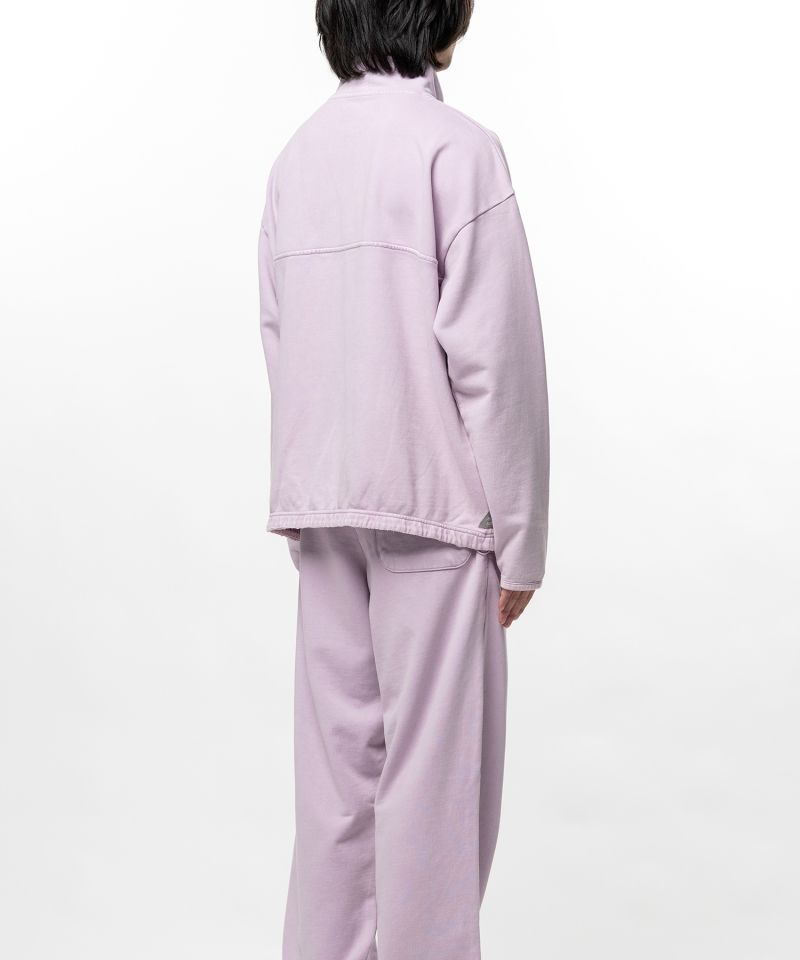 S.O.S Cotton Fleece Used Wash Half Snap Sweatshirt