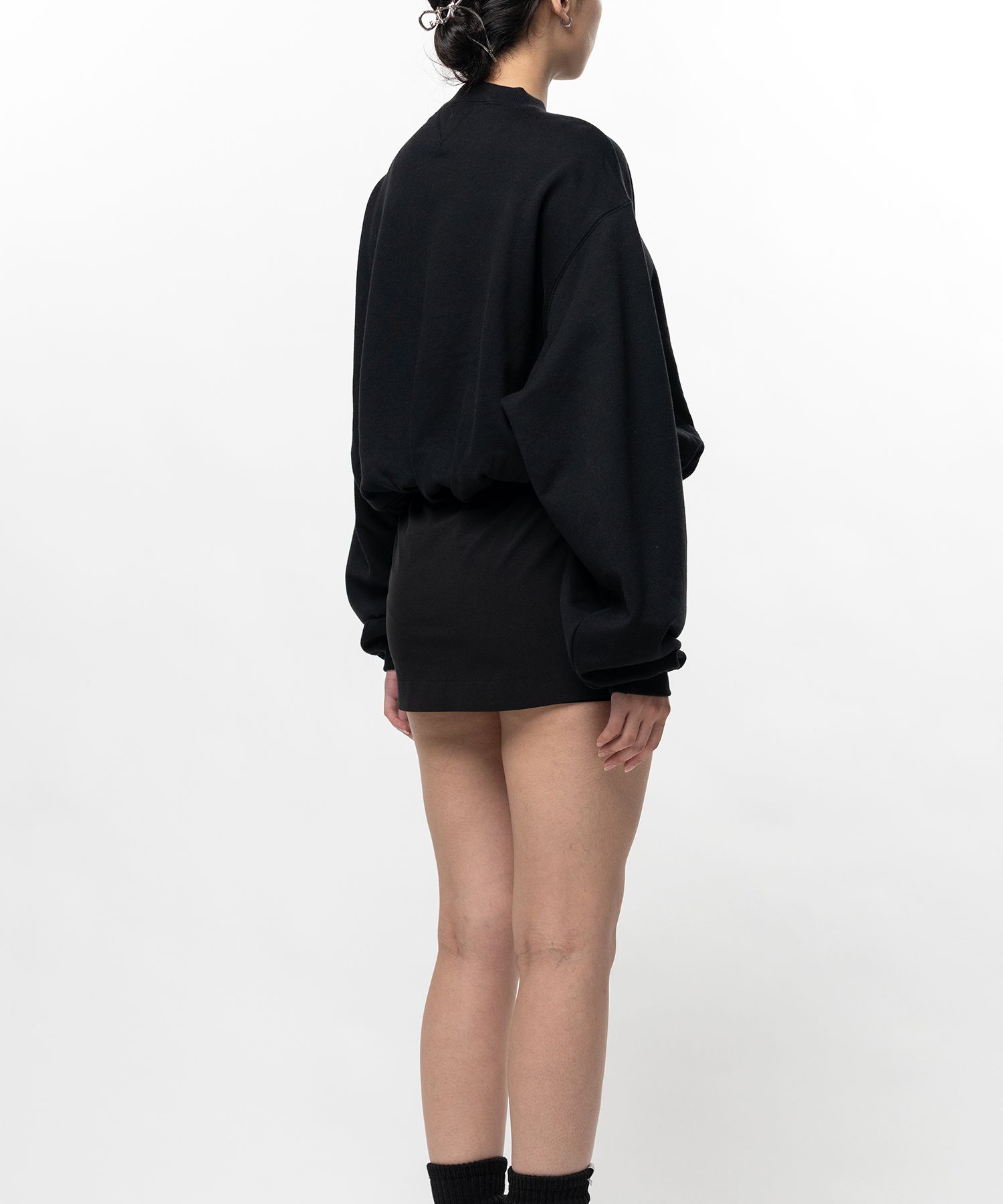 S.O.S Cotton Fleece Cropped Sweatshirt